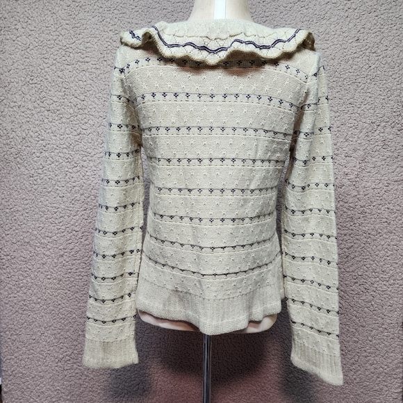 Ray Cassin Button Up Cardigan Beige Sweater Size F see photos for measurements. - Picture 3 of 8